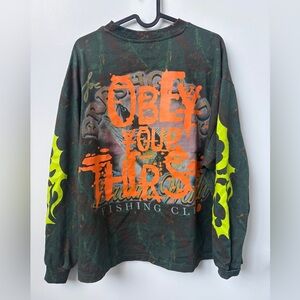 Joe Fresh Goods Sprite Graphic Shirt with Orange and Green Design